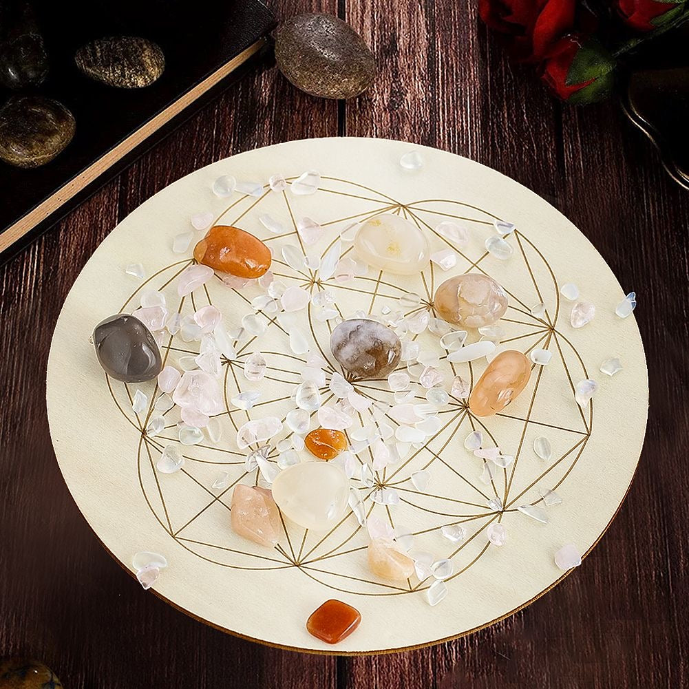 Divine Geometry Meditation Wood Pad
